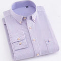 Men's Lavender Striped Oxford Shirt