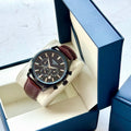 Men's Tissot 1853 Chronograph Watch – Black & Brown