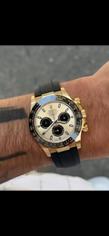 Men's Rolex Daytona Chronograph Watch – Yellow Gold & Black