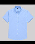 Men's Sea Blue Short Sleeve Shirt